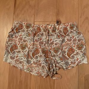 Paisley Patterned Shorts
